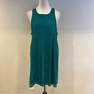 Alya Teal Lace sleeveless mini dress size large